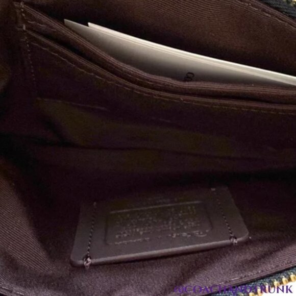 COACH Disney X Coach Leather Corner Zip Wristlet With Evil Queen Motif NWT - Picture 4 of 10